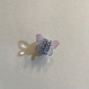 Gradient blue purple butterfly hair clip mini claw